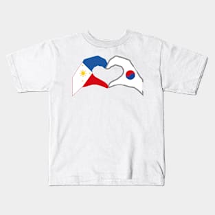 We Heart Philippines & Korea Patriot Series Kids T-Shirt